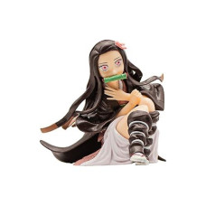 Ninjamo Nezuko Kamado Demon Anime Slayer Exqiuisite Model Sitting Desk Prop Collectible Japanese Girl