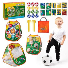 Sundaymot Bean Bag Toss Game Toy, Football Toys. Toddler Outdoor/Indoor Toys, For Kids Ages 3 4 5 6 7 8 Year Old Boys Gift, Birthday Or Christmas Party Game Toys, Backyard Game