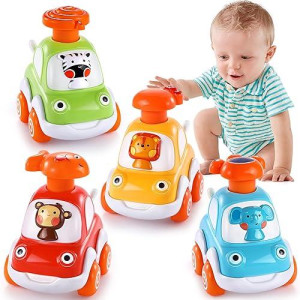 Cars Toys For 1 Year Old Boy Gifts Press And Go Cartoon Toys Cars For Toddlers 1-3 Baby Toys 12-18 Months Toddler Toys Age 1-2 One Year Old Boy Toys 1St Birthday Gifts For 1 2 3 Year Old Boys Girls