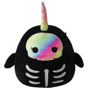 Squishmallow Official Kellytoy Halloween Squishy Soft Plush Toy Animals (Bufinda Narwhal Skelelton, 12 Inch)