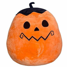 Squishmallow Official Kellytoy Halloween Squishy Soft Plush Toy Animals (Paige Pumpkin (Silly), 8 Inch)