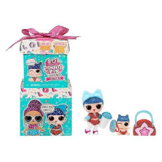L.O.L. Surprise! Confetti Pop Birthday Sisters- With Collectible Doll, Lil Sister, 10 Surprises, Confetti Surprise Unboxing, Accessories, Limited Edition Doll, Present Box Packaging