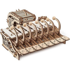 Ugears Mechanical Celesta 3D Puzzles - Musical Instruments 3D Wooden Puzzles For Adults And Kids - 3D Wooden Puzzle Musical Model Kits With Piano, Music Box And Wood Xylophone - Diy Model Kit