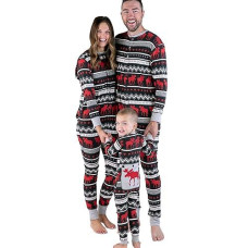 Lazy One Flapjacks, Matching Christmas Pajamas For The Dog, Baby & Kids, Teens, And Adults (Cabin Moose, 3T)