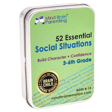 52 Essential Social Situations - Social Skills Activities For Kids (3-6Th Grade) - Social Emotional Learning & Growth Mindset For Family, Classroom, Counseling - Conversation Card Games For Kids 8-12