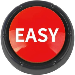 Mymealivos Easy Buzzer Button Toy - Gag Gifts, Game Addition, Stocking Stuffer (Easy)