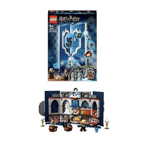 Lego 76411 Harry Potter House Banner Ravenclaw, Hogwarts Crest, Castle Community Room Toy Or Wall Display With Luna Lovegood Mini Figure, Collectible Travel Toy