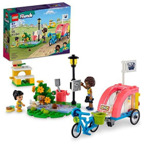 Lego Friends Dog Rescue Bike Building Set 41738, Pretend Play Animal Toy Playset For Pet-Loving Kids Girls Boys Ages 6+ Years Old With Puppy Toy Pet Figure And 2 Mini-Dolls, 2023 Series Characters