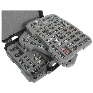 Case Club 134+ Miniature Figurine Hard Shell Carrying Case - Fits Warhammer 40K, Dnd, Battletech, Citadel & More! This Tabletop Army Travel & Storage Case Will Organize Your D&D And Warhammer Set