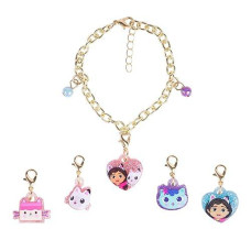 Luv Her Gabbys Dollhouse Girls Add A Charm Toy Bracelet And Costume Jewelry Box Set With 1 Charm Bracelet & 5 Interchangeable Charms - Ages 3+