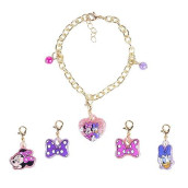 Luv Her Minnie Mouse Add A Charm Toy Bracelet And Costume Jewelry Box Set With 1 Charm Bracelet & 5 Interchangeable Charms - Ages 3+