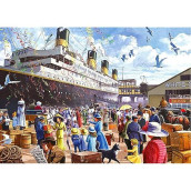 1000 Pieces Jigsaw Puzzles For Adults R.M.S. Titanic Puzzles Cruise Ship Oil Painting Jigsaw Puzzle Challenging Puzzles Intellectual Educational Game Toys For Kids Teens