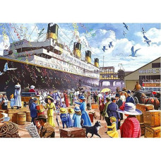 1000 Pieces Jigsaw Puzzles For Adults R.M.S. Titanic Puzzles Cruise Ship Oil Painting Jigsaw Puzzle Challenging Puzzles Intellectual Educational Game Toys For Kids Teens