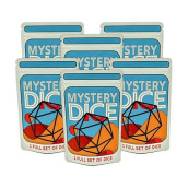 1985 Games Mystery Dice, Set Of 7 Polyhedral Dice, Wide Range Of Patterns, Gaming Dice, Suitable For Role Playing, Table Games (Pack Of 6)