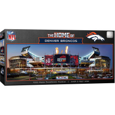 Denver Broncos Panoramic 1000 pc Stadium View