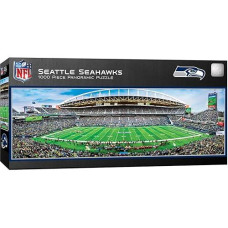 Seattle Seahawks Panoramic 1000 pc 50 Yard Line