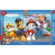 Ravensburger - Children'S Puzzle - 15-Piece Frame Puzzle - Four Brave Rescuers/Paw Patrol - Girl Or Boy From 3 Years Old Puzzle Made In Europe - 05681
