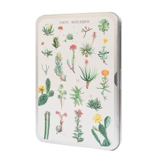 Kokonote Botanical Cacti Jigsaw Puzzle | 100 Pieces | 8.3 X 11.7 Inches - 21 X 29.7 Cm | Includes Metal Case | Includes Print | Home Decor | Adult Jigsaw Puzzle