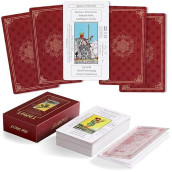 Erbacan Beginner Tarot Cards Deck-Tarot Cards With Meanings On Them-Tarot Deck With Guidebook -Learning Tarot Cards Deck