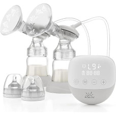 Momtory Electric Breast Pump, Double Breast Pump For Breastfeeding, Portable Breast Pump, Wireless Breast Pump, No Leak, Rechargeable Milk Pump, Without Noise Yd-1130S 1.0 Count