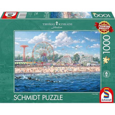 Schmidt Spiele 57365 Thomas Kinkade Coney Island Jigsaw Puzzle 1000 Piece
