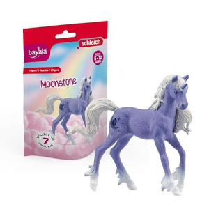 Schleich Bayala, Unicorn Toys For Girls And Boys, Collectible Unicorn 2023 Gemstone Series, Moonstone
