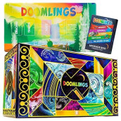 Doomlings Deluxe Bundle - Fun Family Card Game For Adults, Teens & Kids, Ages 10+, Includes Playmat, 5 Expansions & 3 Mystery Holofoils