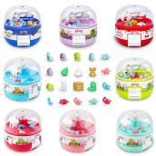 Mini Claw Machine For Kids&Adults,8 Pack,192 Tiny Stuff Prizes,Mini Claw Game Machine,Kids Tiny Toys,Miniature Toys For Boys And Girls,Christmas And Birthday Gifts For 3 4 5 6 7 8 9 10 Years Old
