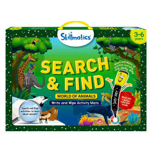 Skillmatics Preschool Learning Activity - Search And Find Animals Educational Game, Perfect For Kids, Toddlers Who Love Toys, Art And Craft Activities, Gifts For Girls And Boys Ages 3, 4, 5, 6