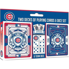 Baby Fanatic Cub3230: Chicago Cubs 2-Pack Playing Cards & Dice Set