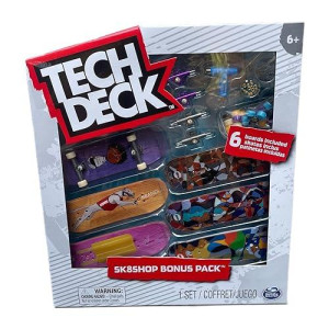 Tech Deck Sk8Shop Pack Mini Finger Skateboard Multi Pack 2022 Series (Hopps (Sk8Shop Pack))