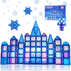 Magblock 102Pcs Magnetic Tiles Frozen Magnet Building For 3 4 5 6 7 8 Years Old Girls Birthday Gifts Frozen Princess Preschool Stem Educational Toys