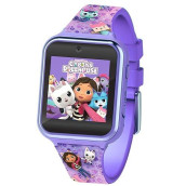 Accutime Kids Gabby'S Doll House Purple Educational Touchscreen Smart Watch Toy For Girls, Boys, Toddlers - Selfie Cam, Learning Games, Alarm, Calculator, Pedometer & More (Model: Gab4007Az)
