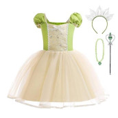 Dressy Daisy Frog Princess Fancy Dress Up Halloween Costume Party Outfit For Toddler Girls With Accessories Size 2T 363