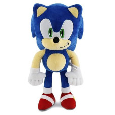 Yooverse 12" Sonic Plush Toys,Sonic Stuffed Animals,Knuckles Shadow Tails Plushies Doll Toys Gifts For Boys And Girls(Sonic)