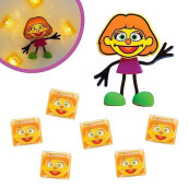 Glo Pals X Sesame Street Julia Water-Activated Bath Toy With 6 Reusable Light-Up Cubes For Sensory Play
