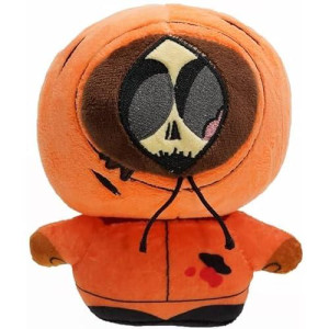Meganjdesigns 8'' Plush Toys: Kyle, Cartman, Kenny, Butter - Soft Cotton Stuffed Dolls, Gifts For Anime & Cartoon Fans (Skull Kenny)