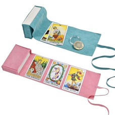 Knana 3Pcs Velvet Tarot Bags Set - Tarot Cards Holder Bag,Tarot Card Pouches,Tarot Carrying Bag For Tarot Cards And Oracle Decks - Pink&Blue