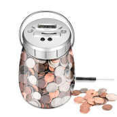 Piggy Bank,Digital Coin Bank For Kids,Counting Money Jar With Handle,Coin Counter For Adults Boys Girls,Gift For Kids(2.4L)?
