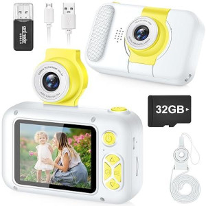 Kid Camera,Arnssien Camera For Kid,2.4In Ips Screen Digital Camera,180�Flip Len Student Camera,Children Selfie Camera With Playback Game,Christmas/Birthday Gift For 4 5 6 7 8 9 10 11 Year Old Girl Boy
