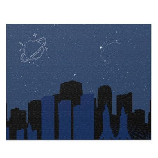 Out Of Space city Jigsaw Puzzle 500-Piece(D0102HSZScV)