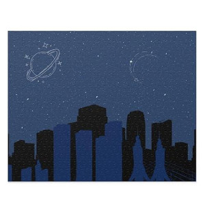Out Of Space city Jigsaw Puzzle 500-Piece(D0102HSZScV)