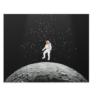 Astronaut on the Moon Jigsaw Puzzle 500-Piece(D0102HSZS8W)