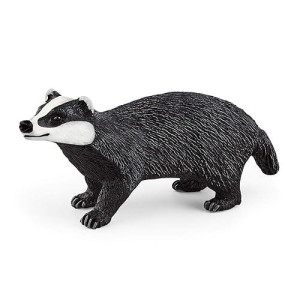 Schleich Wild Life, North American Woodland Wild Animal Toys For Kids, Badger Toy Figurine