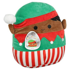 Squishmallows Kellytoy 2022 12" Christmas Squad Elf - Includes Stickers