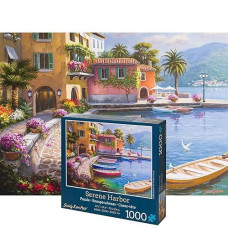 Sung Kim Art - Jigsaw Puzzle 1000 Piece For Adults (Serene Harbor)