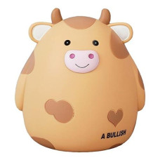 Cow Piggy Bank, Kids Coin Piggy Bank Toy, Cute Animal Money Bank Toys Large Capacity Money Piggy Banks With Opening, Plastic Coin Bank Birthday For Boys Girls, Coin Saving Boxes (Brown)