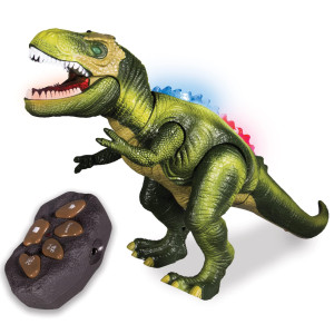 Windy City Novelties - Led Walking T-Rex Walking Dinosaur Toy With Remote - Dinosaur Toys For Kids Christmas Toys T-Rex Jurassic Park Led Kids Birthdays, Sensory Toys