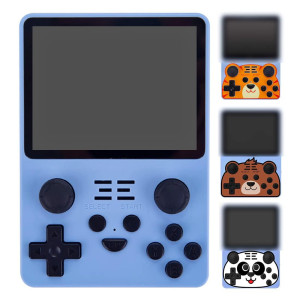 Vybn Powkiddy Rgb20S Retro Handheld Game Console 3.5 Inch Ips Screen Retro Arcade 16G+128G Built-In 20,000 Games (Blue)