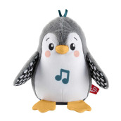 Fisher-Price Plush Baby Toy Flap & Wobble Penguin With Music And Motion For Tummy Time To Sit-At Sensory Play